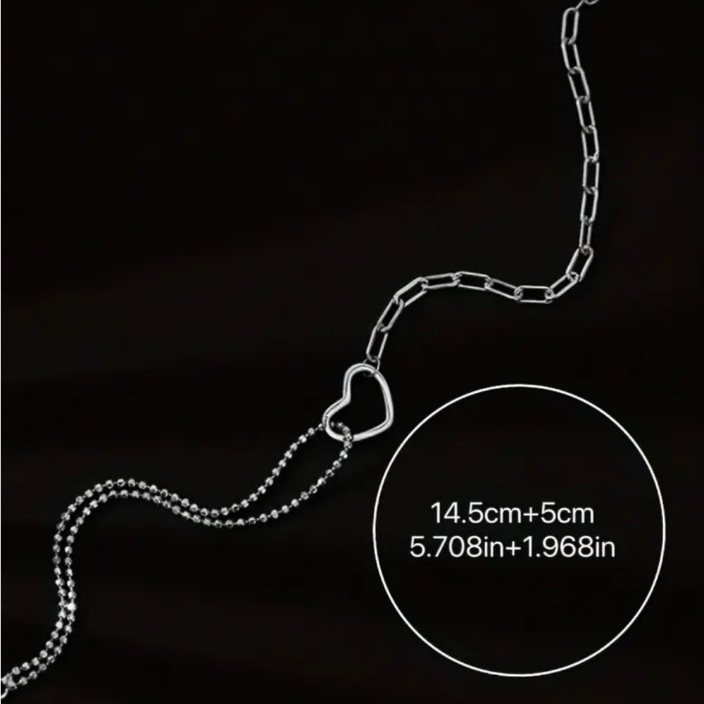 Sterling Silver Plated Heart Bracelet - Picture 3 of 3